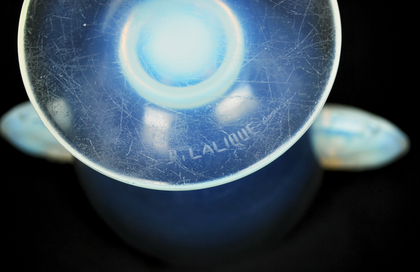 René Lalique Beliers Opalescent Glass Vase