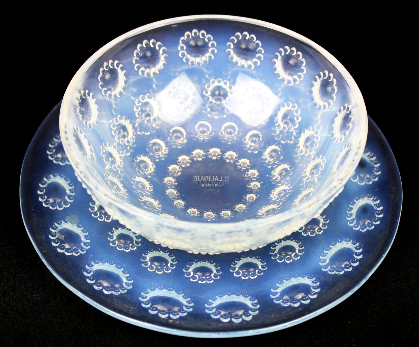 René Lalique  Asters No. 5 Opalescent Plate
